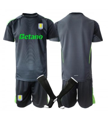Aston Villa Målmand Hjemmebanetrøje Børn 2025-26 Kortærmet (+ Korte bukser)